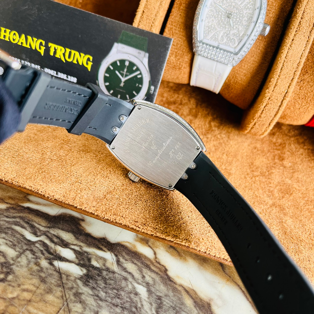 Đồng Hồ Nữ FM GENEVE Đính Full Đá Mặt Số, máy Thụy sĩ, Size 32mm, Chống Nước 5ATM