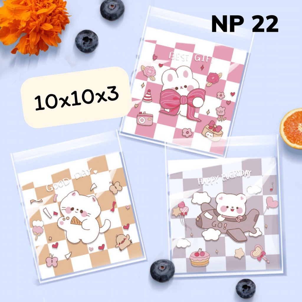 Set 50 túi đựng bánh kẹo,quà tặng gói hàng size 10x10cm