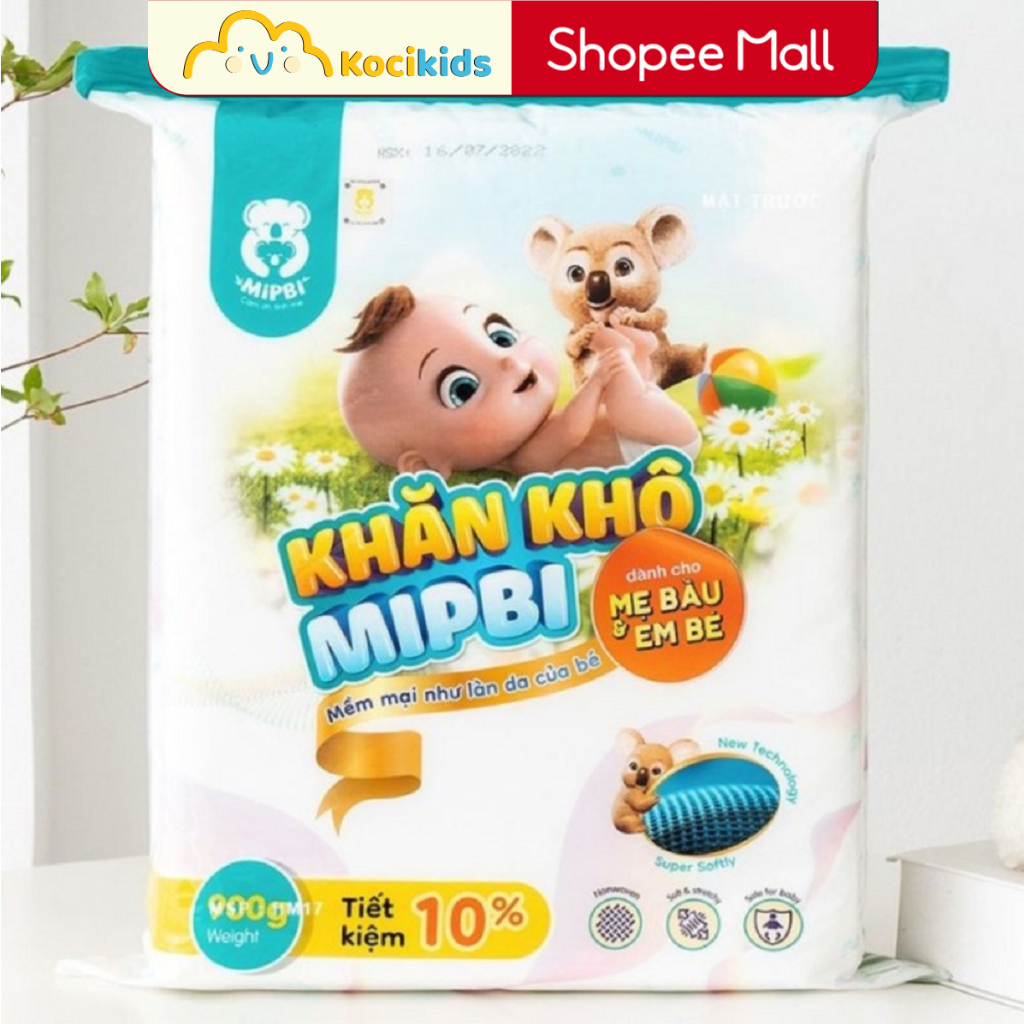 Khăn vải khô đa năng cao cấp Mipbi 900g