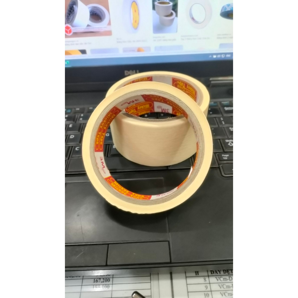 Băng Dính Giấy - viết chữ, chặn màu nước, màu Acrylic, sơn, chịu nhiệt