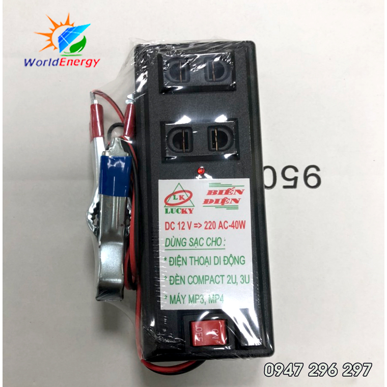 Inverter kích điện từ 12v lên 220v 40w