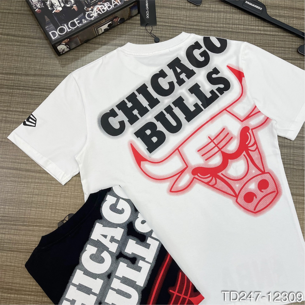 Áo Phông Nam Nữ Bull-Chicago Hình Bò Tót Siêu Chất - Áo Thun Nam Nữ Chất Thun Cotton Siêu Đẹp