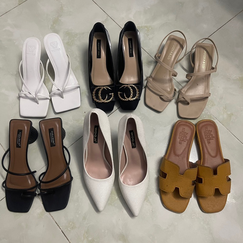 Sandal quai mảnh gót vuông Eroska