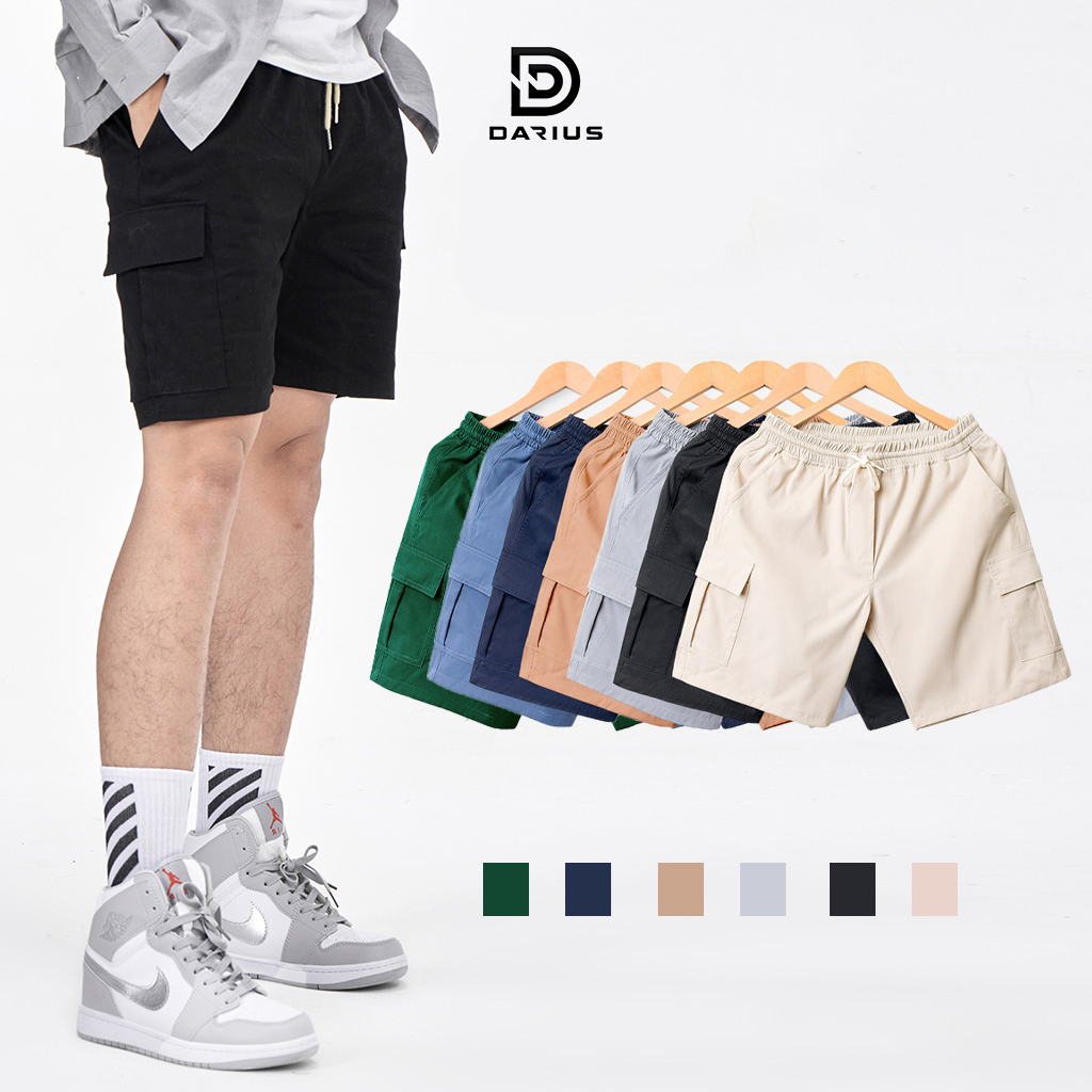 Quần Short SỌT đùi Kaki Jean Nam ngắn Túi hộp co dãn 4 chiều cao cấp Avocado