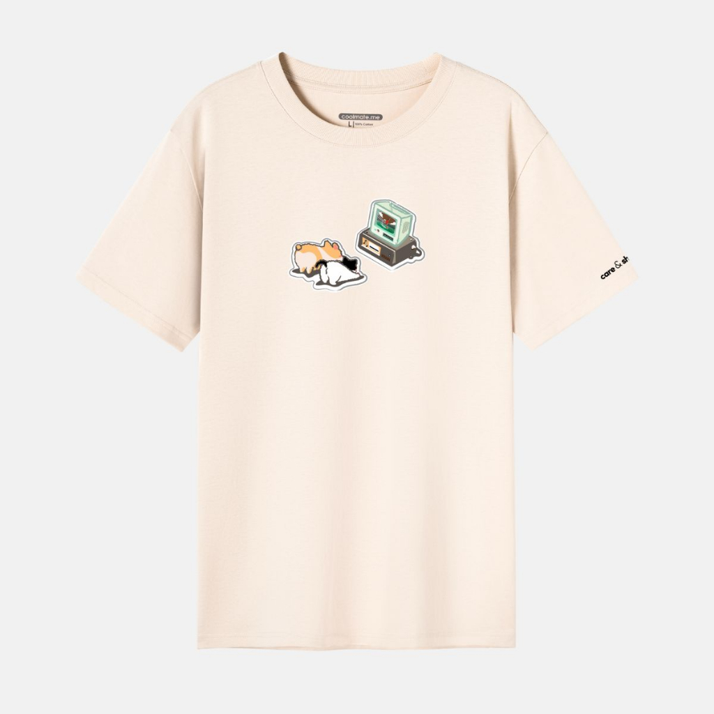 Áo thun cotton Care & Share watch movies together - Thương hiệu Coolmate