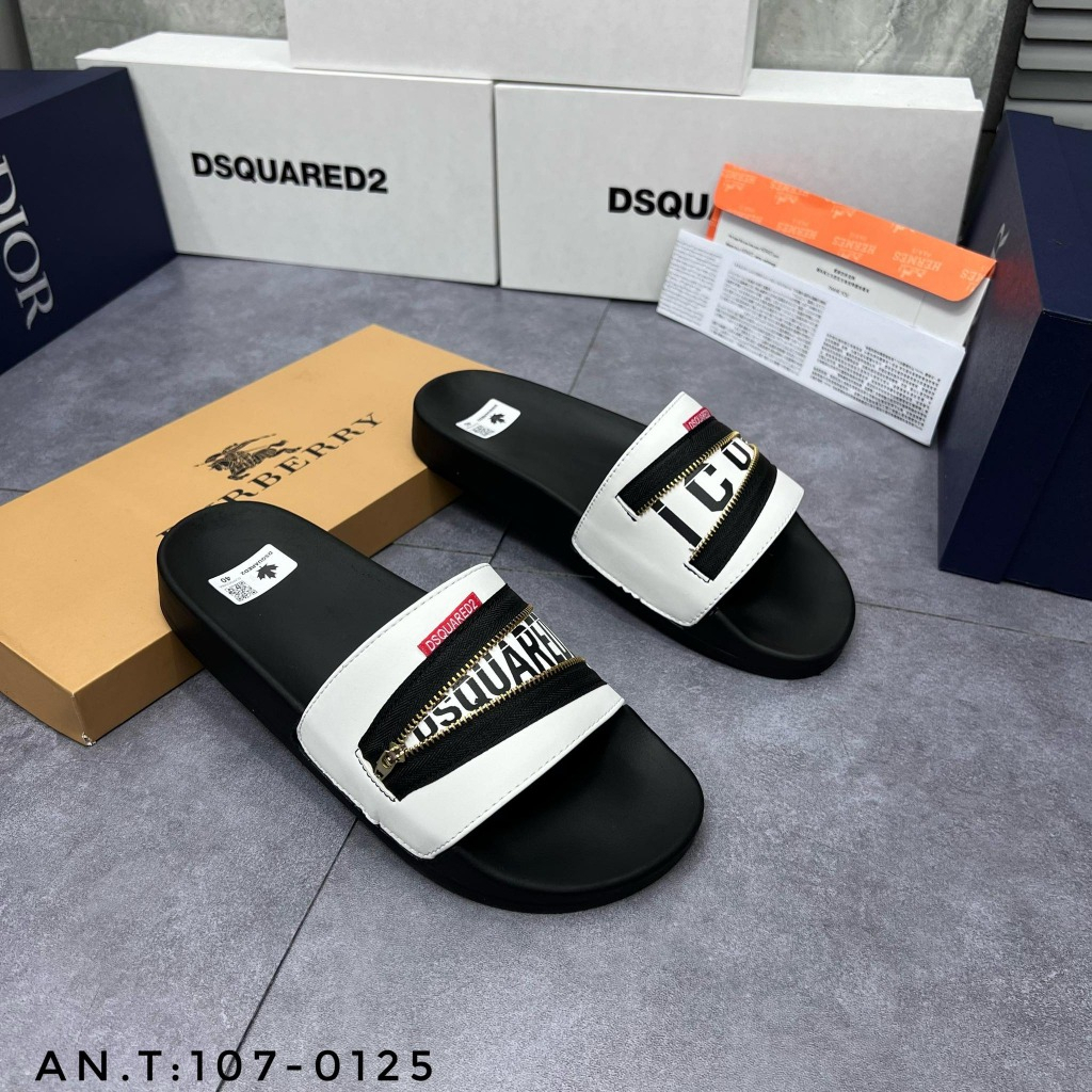 Dép Nam DSQ Khóa Chéo Mẫu Mới Nhất - Dép ICON Khóa Mở Quai DSQ Nam Bền Nhẹ hot 2023 cực chất