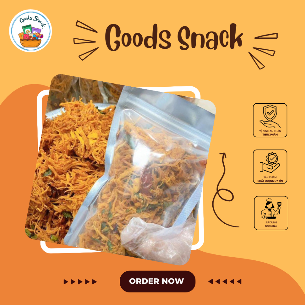 KHÔ GÀ LÁ CHANH DAI GIÒN ĐẬM VỊ GIÁ ƯU ĐÃI, GÓI 100GR