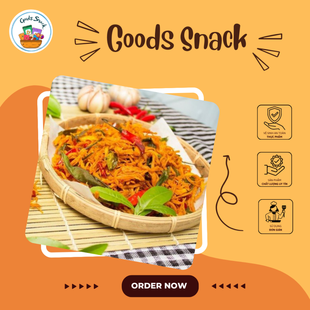 KHÔ GÀ LÁ CHANH DAI GIÒN ĐẬM VỊ GIÁ ƯU ĐÃI, GÓI 100GR