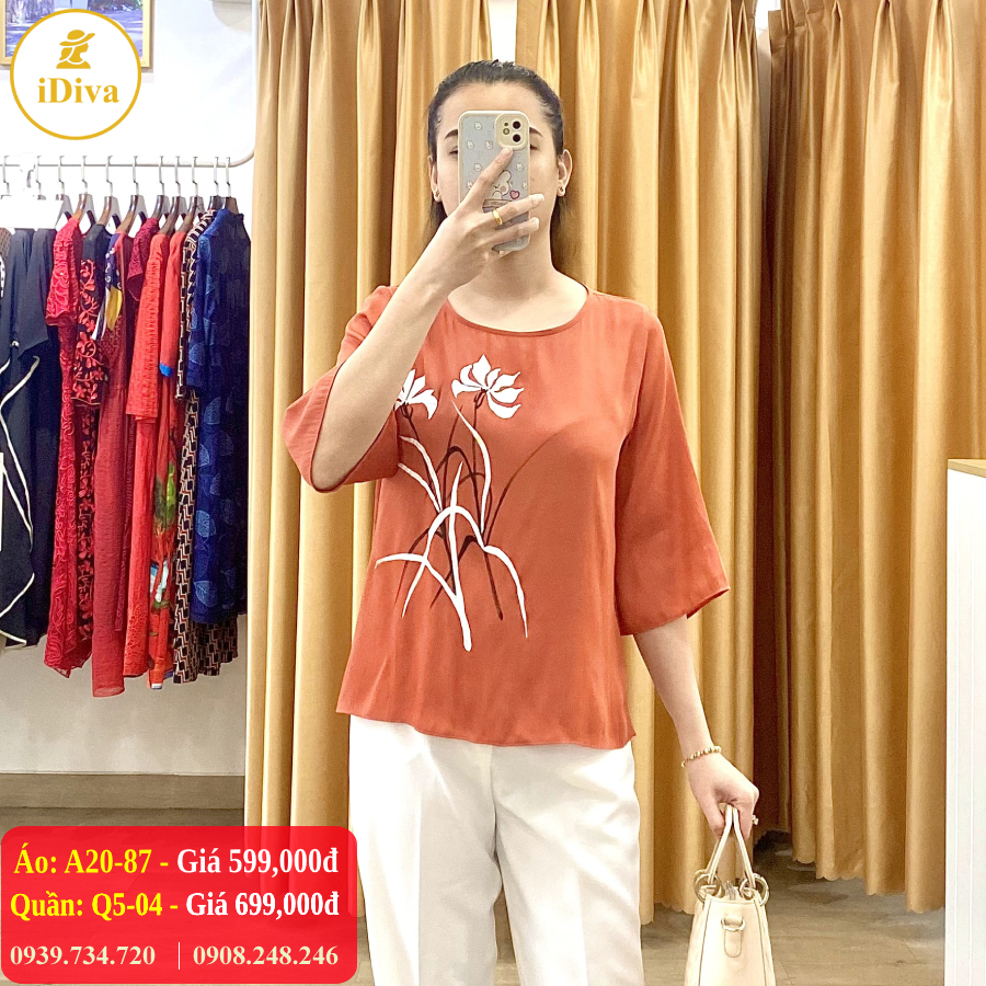 Áo Trung Niên Cao Cấp iDiva A20-87
