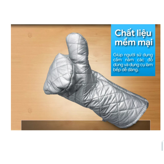 Găng tay bạc lò nướng chống nóng 2 loại ngắn - dài