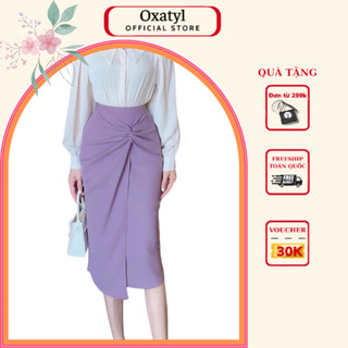 Chân Váy Kiểu Xoắn Eo Oxaty M19 Phong Cách Công Sở Mới 2023