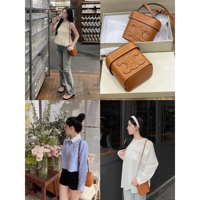 Túi C dáng hộp size14 mini. Ảnh video hàng về