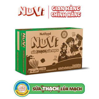 Thùng sữa Nutifood Nuvi lúa mạch thạch cacao (48hộp)