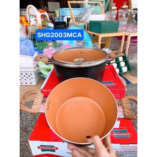 BỘ NỒI CERAMIC ĐÁY TỪ SUNHOUSE SHG2003MCA