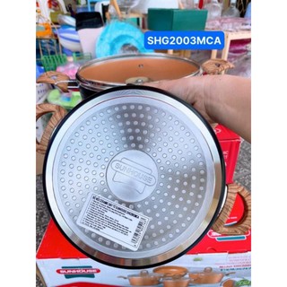 BỘ NỒI CERAMIC ĐÁY TỪ SUNHOUSE SHG2003MCA