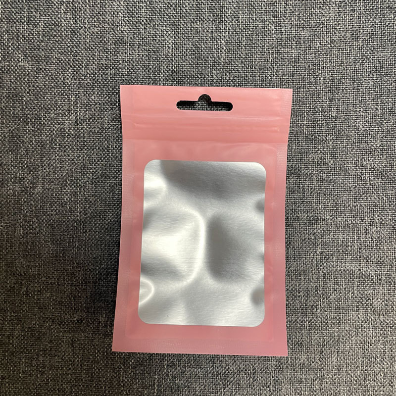 Túi zip foli nhôm đen va hồng