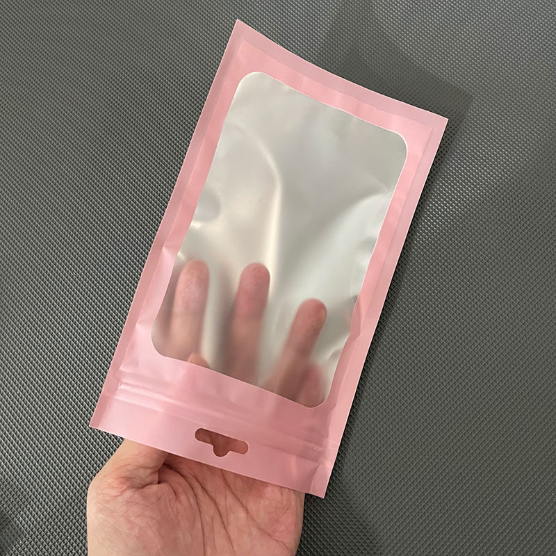 Túi zip foli nhôm đen va hồng