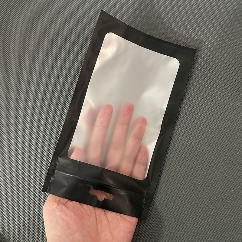 Túi zip foli nhôm đen va hồng