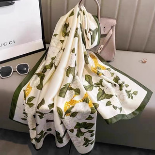 Khăn lụa dài satin thắt nơ cổ áo công sở 180x90cm