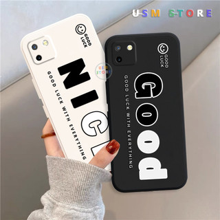 Ốp lưng Oppo Realme C11, chất TPU dẻo nguyên khối, in nổi chữ NICE GOOD