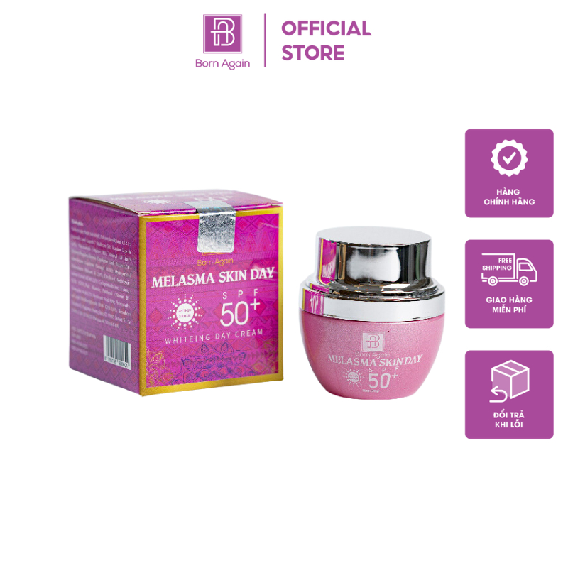 Kem Chống Nắng Melasma Skin Day SPF 50, Kem Chống Nắng Dạng Hũ Mờ Nám Trấng Da