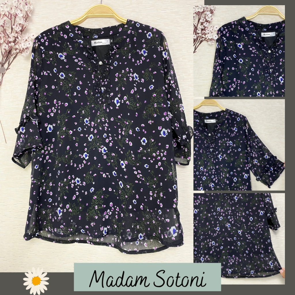 Madam Sotoni - Thời trang trung niên - Áo kiểu nữ trung niên - VDTBC1501