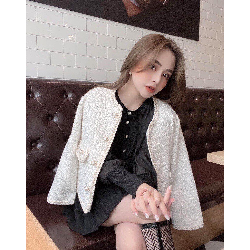 - Áo dạ thiết kế cao cấp tiểu thư sang chảnh - D04 - jannahouse