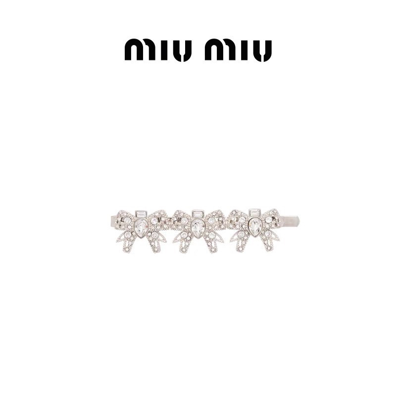 Kẹp tóc mái gắn đá hình nơ xinh xắn nhẹ nhàng