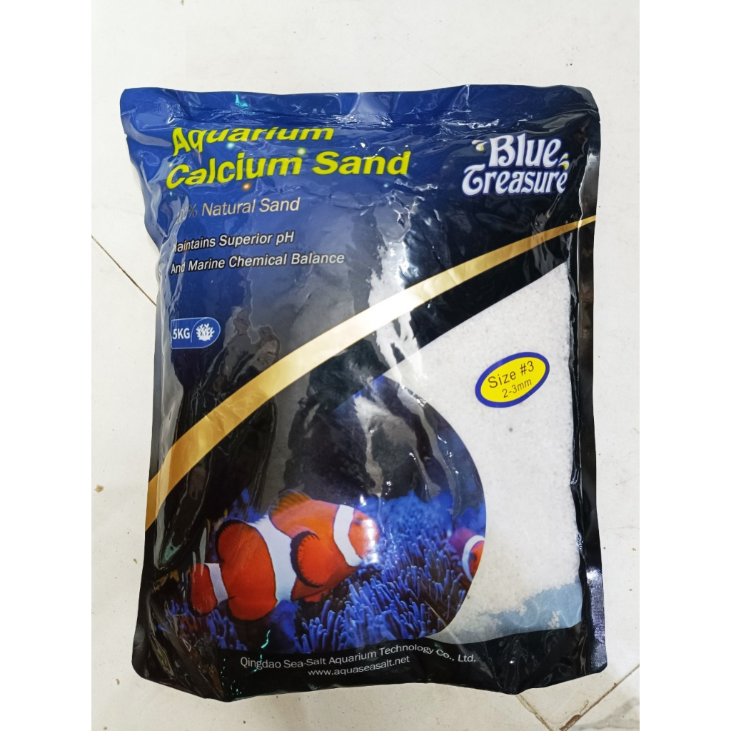 Cát cho hồ cá cảnh biển Blue Treasure - cát bể nước mặn - phụ kiện cá biển - shopleo