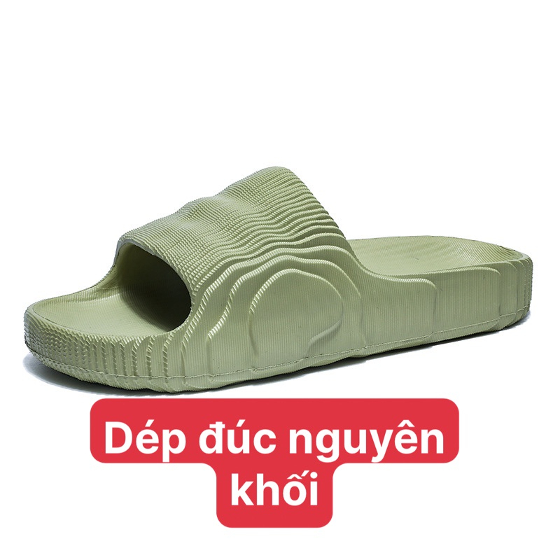 Dép bánh mì quai ngang nam nữ tạo hình độc đáo eva đế cao đúc nguyên khối