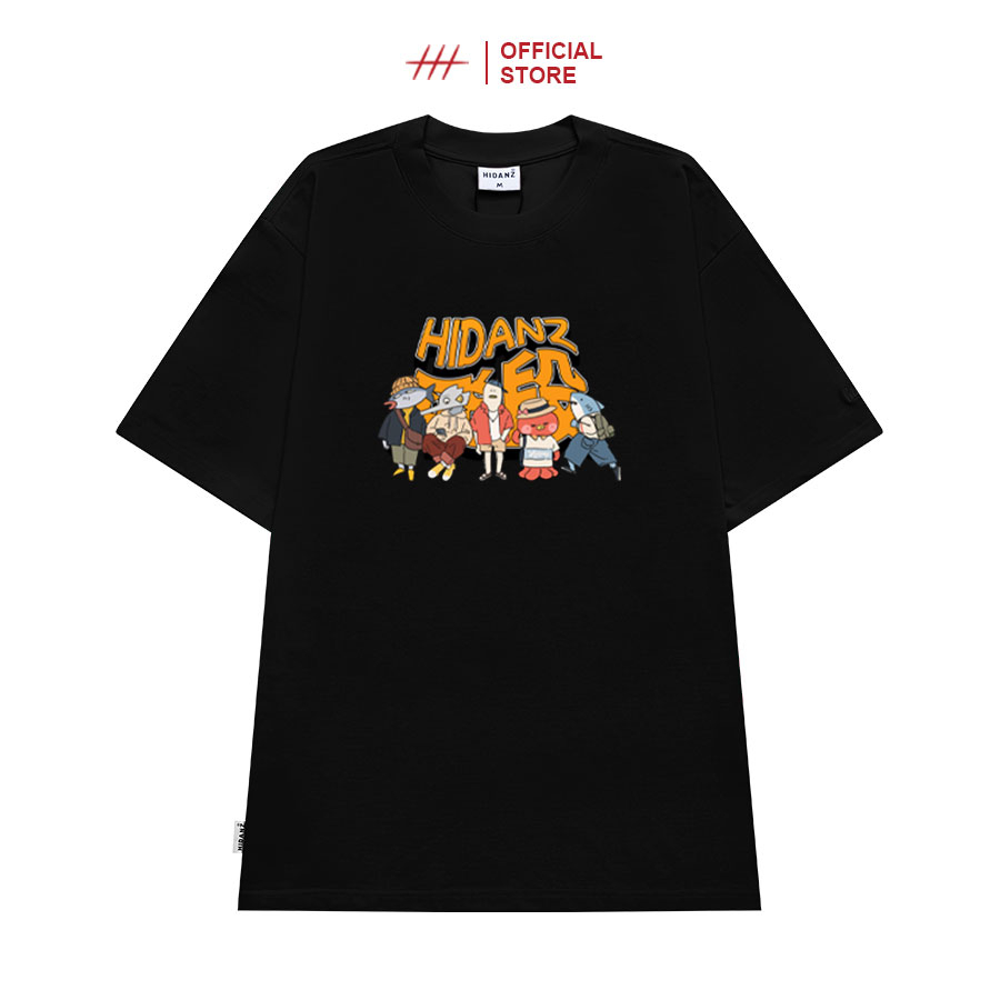 Áo thun Unisex tay lỡ cotton local brand HIDANZ - Sea Animals SS1
