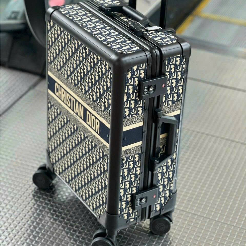 Vali Siêu Cấp, Vali Dior khoá Sập Rep 1:1 Supper 1 cao cấp, Vali Hàng quảng châu cao cấp