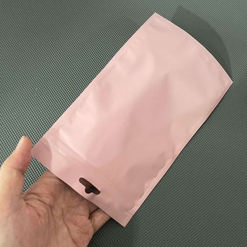 Túi zip foli nhôm đen va hồng