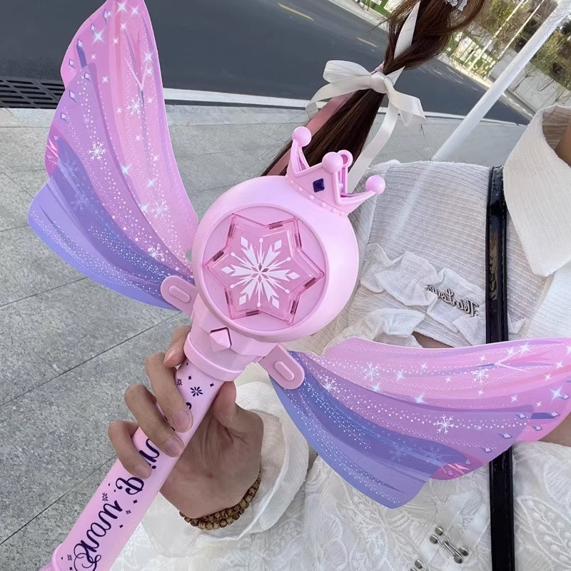 Gậy bong bóng phép thuật Có Led Âm Thanh Hapi Toys - Súng bắn bong bóng xà phòng cho bé chơi trung thu