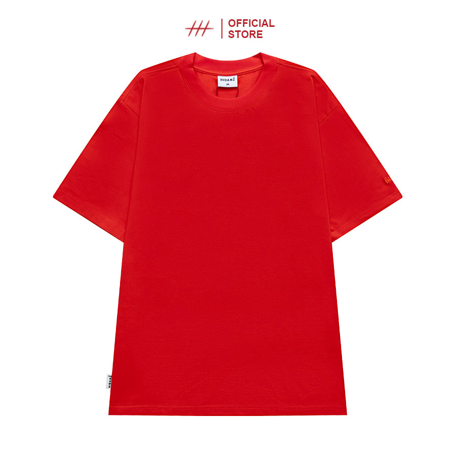 Áo thun trơn Unisex tay lỡ cotton local brand HIDANZ