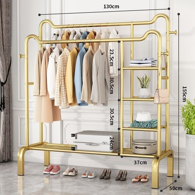 Kệ Treo Quần Áo Mũ Nón Decor Khung Kim Loại Cây Sào Phơi Đồ Đa Năng Mẫu Mới, Giá Treo Quần Áo Có Bán