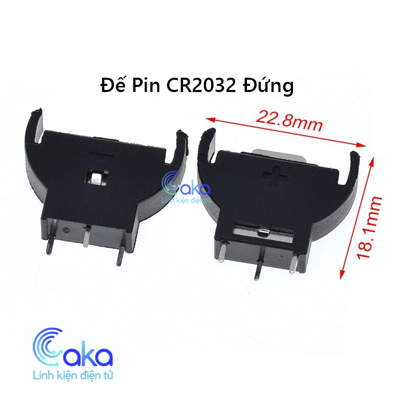 Đế pin CR2032 CR1220 đế pin 3V các loại