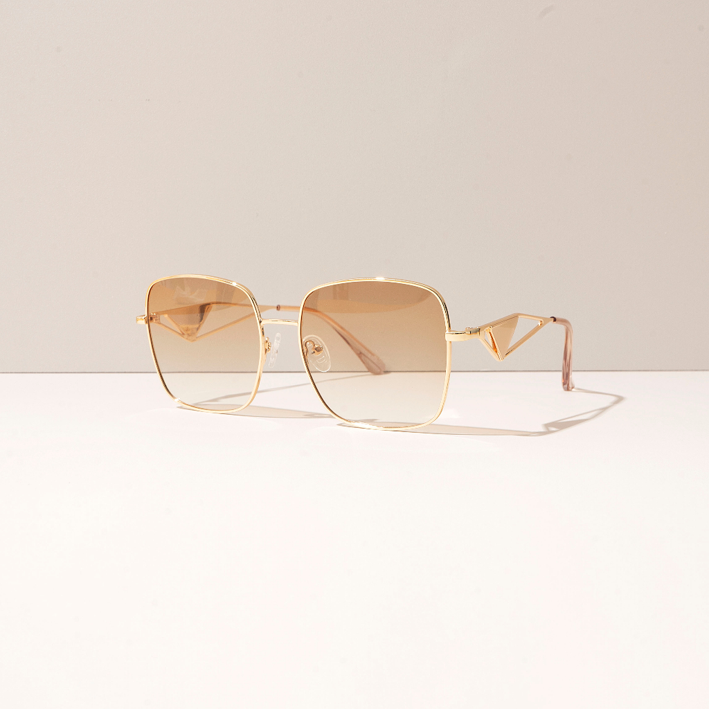 Kính mát thời trang nam nữ LILYEYEWEAR gọng vuông mắt to càng kính kiểu cách P58720