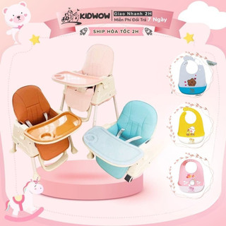 Ghế Ăn Dặm Đa Năng Hanbei Chính Hãng Đầy Đủ Phụ Kiện Đệm Bánh Xe[Tặng muỗng báo nóng]