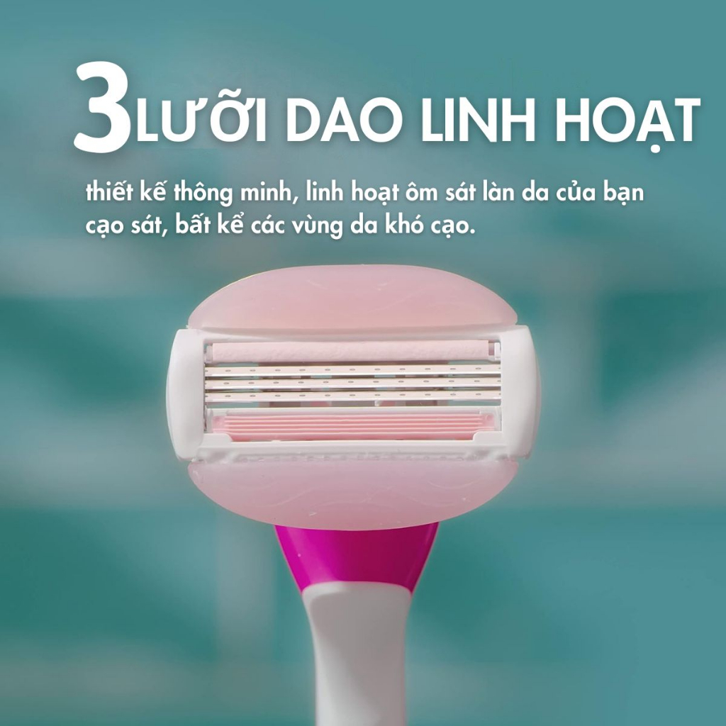 Set 2 dao cạo lông Venus Gillette đầu bơ, dùng nhiều lần - Siêu mượt, Siêu dịu, Siêu thơm.