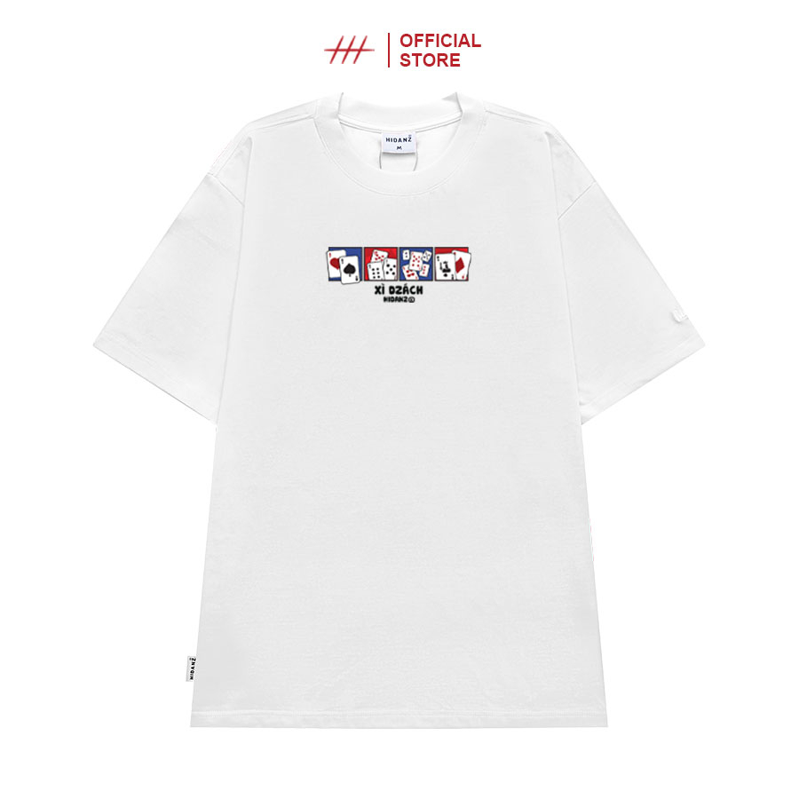 Áo thun Unisex tay lỡ cotton local brand HIDANZ - Series "Xì Dzách" - Tết Holiday