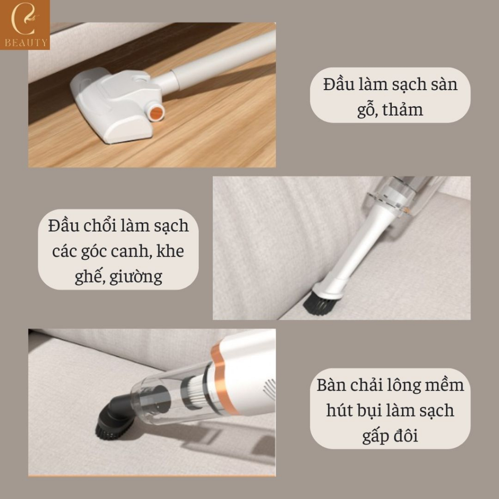 Máy hút bụi mini cầm tay vệ sinh nhà cửa, máy hút bụi không dây cao cấp, máy hút bụi tự động làm sạch sàn bảo hành 2 năm