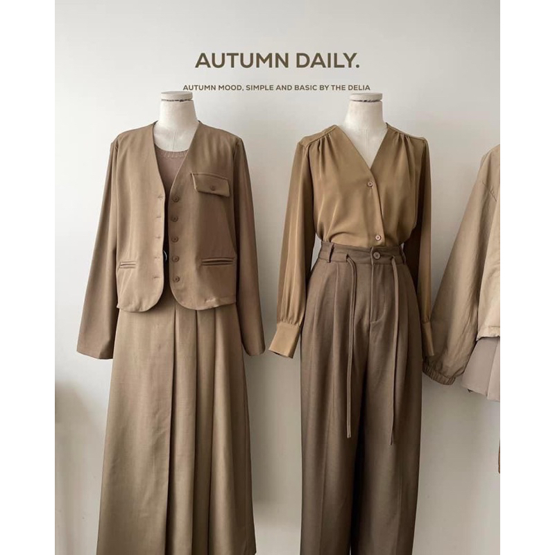 2082 ÁO SƠ MI CỔ V CÚC CHÉO