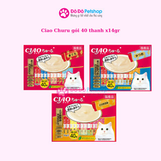 Ciao churu 14gr*40 thanh bánh thưởng mix các vị cho mèo