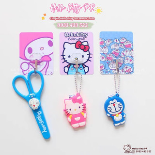 Móc dán treo đồ hello kitty - doraemon