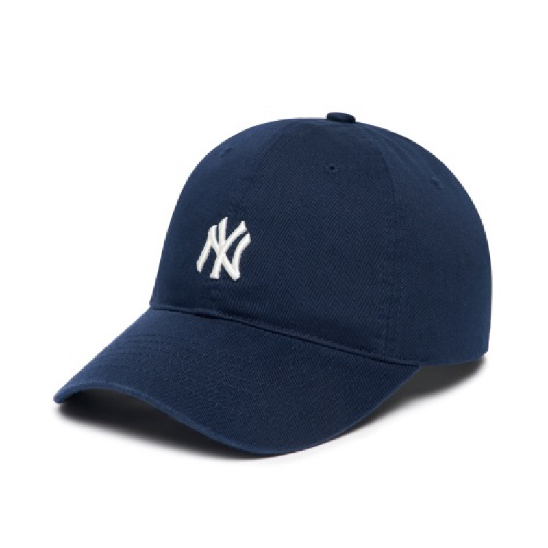 CHÍNH HÃNG - MŨ MLB BASIC LOGO LA NAVY BALL CAP - MŨ LƯỠI TRAI, NÓN KẾT MÀU XANH ĐEN