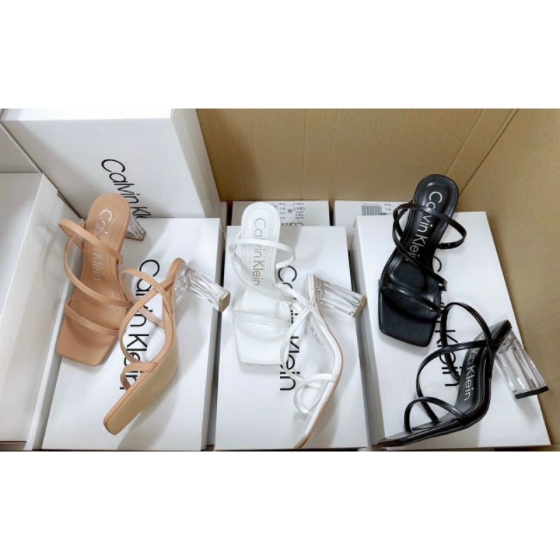 Sandal dây CNK quai mảnh gót trụ trong 7p