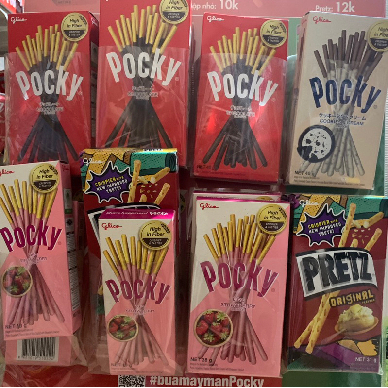 Bánh que Glico Pocky nội địa Thái Lan hộp size 40gr