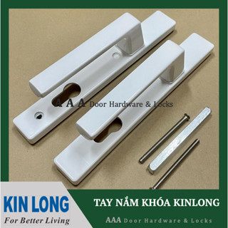 Cặp tay gạt của khoá KINLONG đơn/đa điểm dùng cho cửa nhôm XingFa (Đen/Trắng/Bạc)