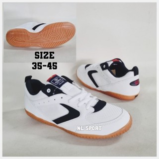 Giày Cầu Lông đa năng Chí Phèo Nam- Nữ  CP 005 VN sản xuất Trắng viền đen